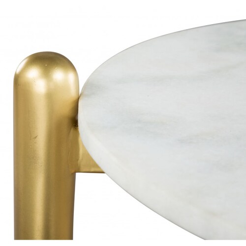Mesa Lateral Mina Oro/Blanco - Kessa
