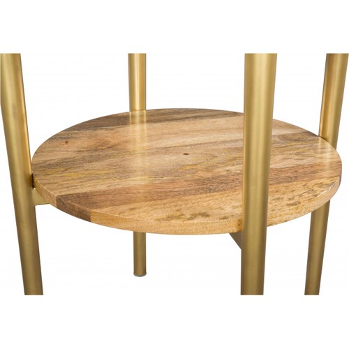 Mesa Lateral Mina Oro/Blanco - Kessa
