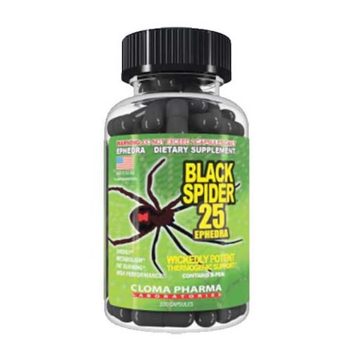 Quemador Cloma Pharma Black Spider 100 Caps.