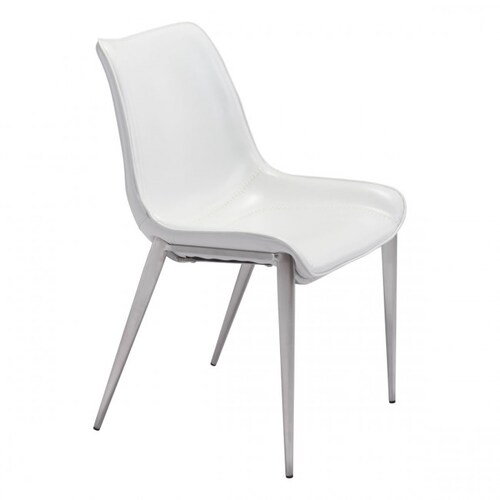 Silla de Comedor Magnus Blanco/Acero - Kessa.