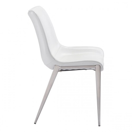 Silla de Comedor Magnus Blanco/Acero - Kessa.