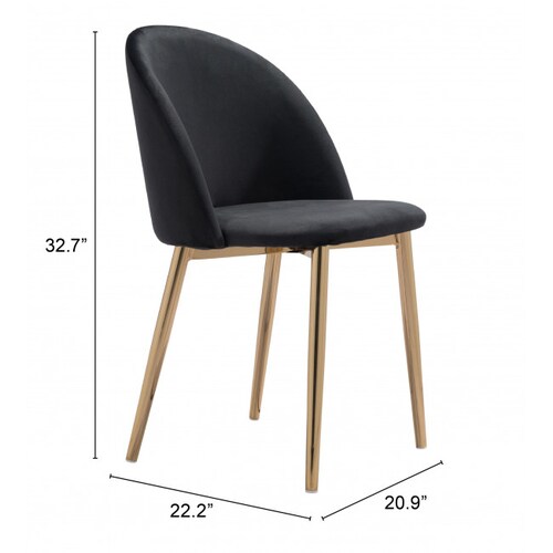 Silla de Comedor Cozy Negro - Kessa.
