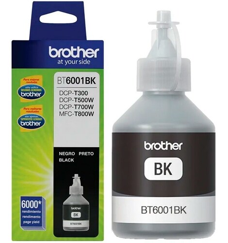 Tinta Brother BT6001BK color Negro, 6000 páginas
