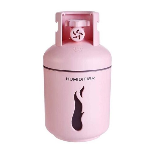 Humidificador  Gadgets & fun en forma de tanque de gas  con luz led integrada Difusor ideal para aromaterapia ultra silencioso 