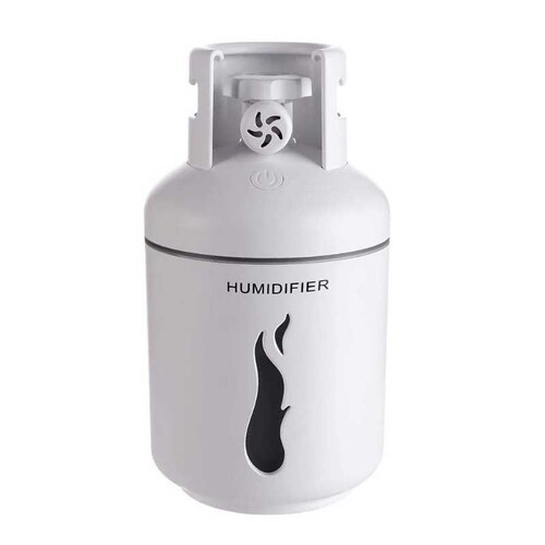 Humidificador  Gadgets & fun en forma de tanque de gas  con luz led integrada Difusor ideal para aromaterapia ultra silencioso 