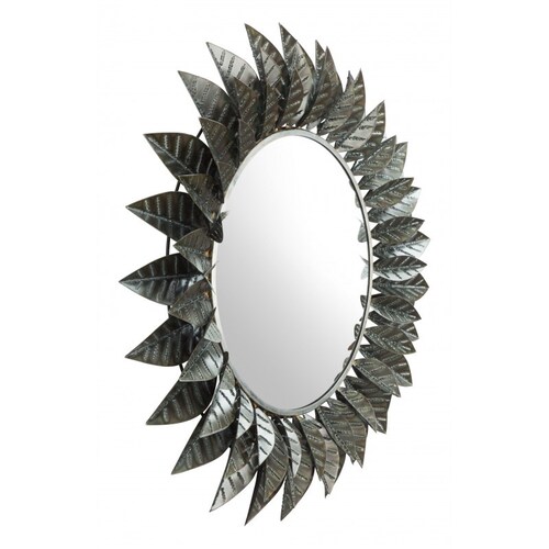 Espejo Leaf Negro - Kessa