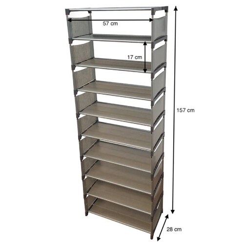 Rack Zapatera Zapatero Librero Moderna Organizador Zapatos GRIS