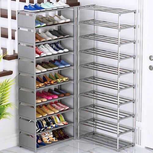 Rack Zapatera Zapatero Librero Moderna Organizador Zapatos GRIS