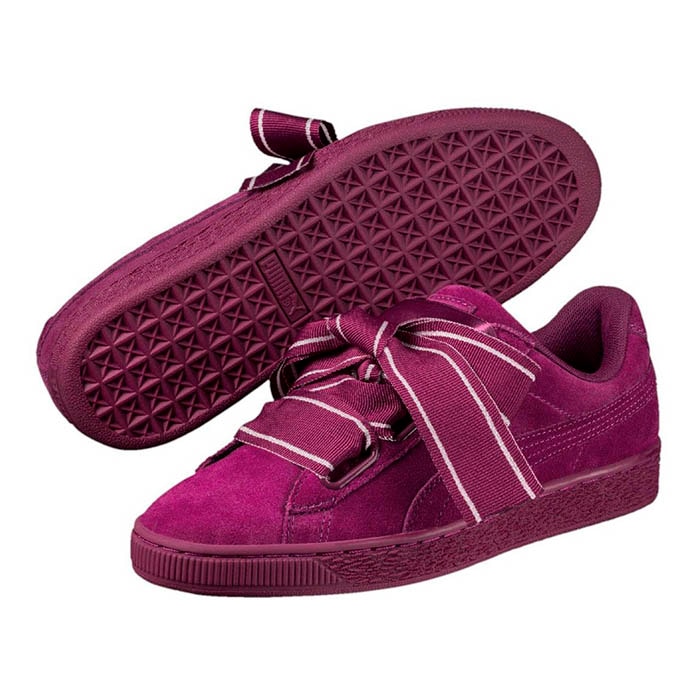 Tenis puma feminino suede hot sale heart