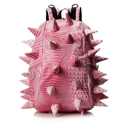 Mochila de Dinosaurio con Picos 3D (Color Rosa)