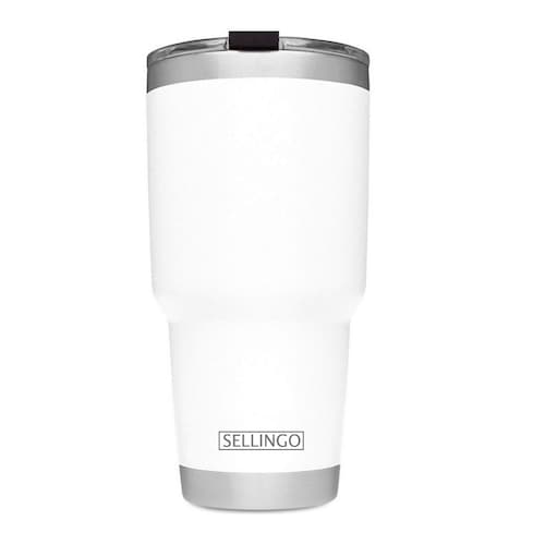 Termo Vaso Sellingo Acero Inoxidable Doble Capa 30 Oz Matte Blanco