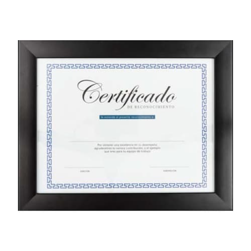 Cuadro para diploma tamaño carta con cristal y respaldo