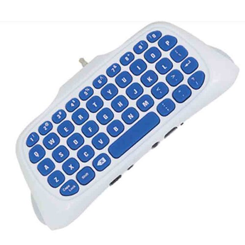 Ps4 Teclado Bluetooth Para Playstation 4 - Blanco / Azul