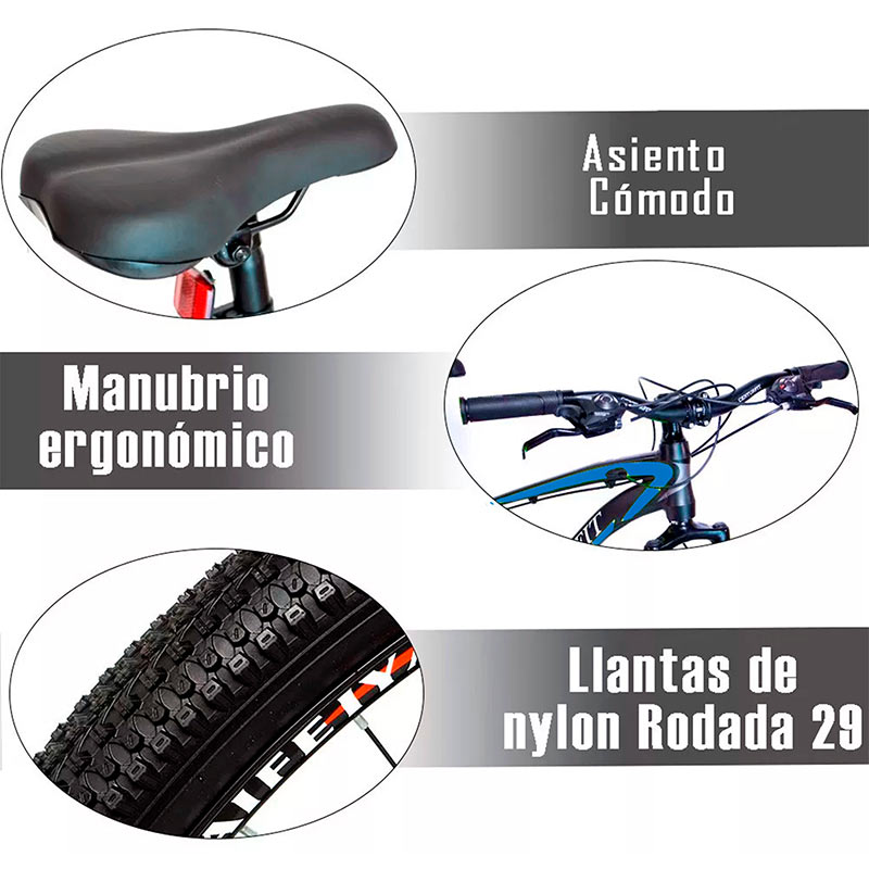 Bicicleta Aluminio Centurfit R29 Monta a 21 Velocidades Azul