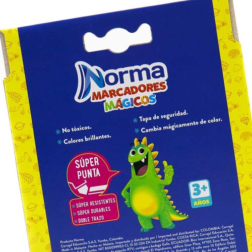 Marcadores Magicos Norma Escolar 12 Pzas Cambian De Color