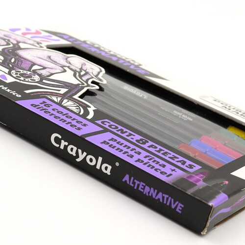 Marcadores Crayola Alternative Doble Punta Fina y punta Pincel