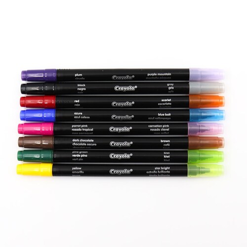 Marcadores Crayola Alternative Doble Punta Fina y punta Pincel
