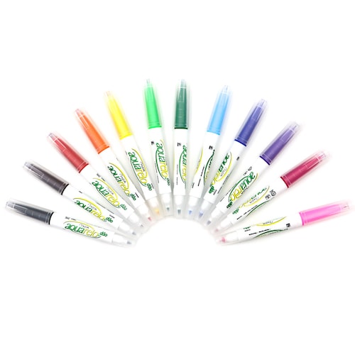 Marcadores Agua Azor Aquarelo Junior Doble Punta 12 Colores