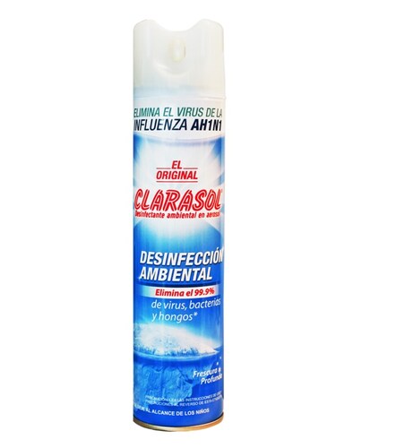 Clarasol desinfectante en aerosol 400ml desinfección ambiental frescura profunda