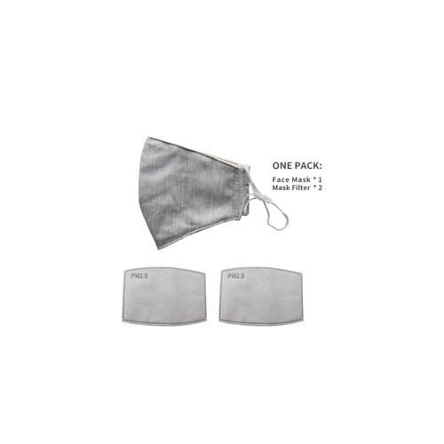 Cubrebocas  Antibacterial y 2 filtros PM 2.5
