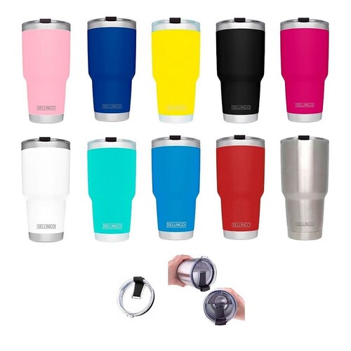 Termo Vaso Sellingo Acero Inoxidable Doble Capa 30 Oz Matte Colores