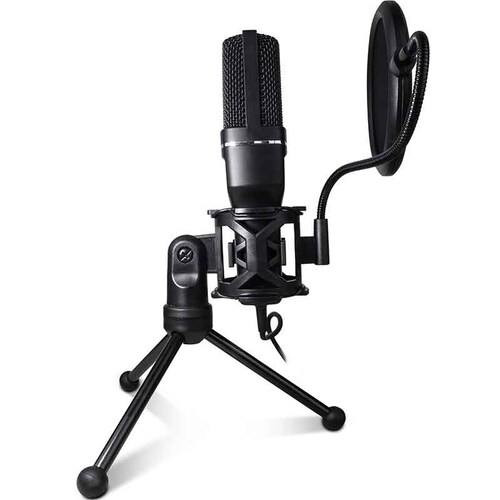 Microfono Profesional GAME FACTOR MCG601 USB Tripie Negro 
