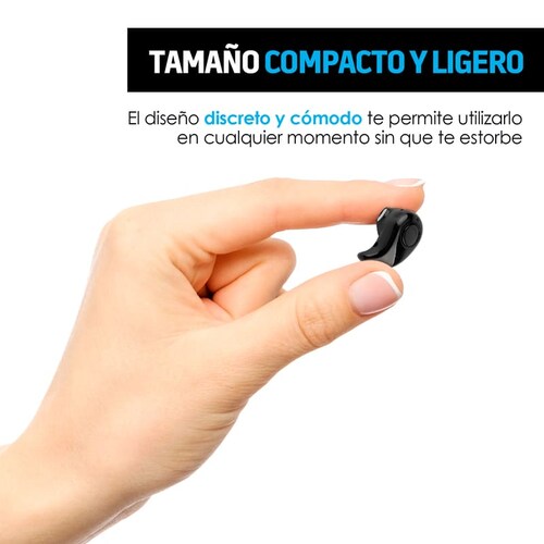 Redlemon Mini Manos Libres Bluetooth. Audífono y Micrófono tipo Chícharo