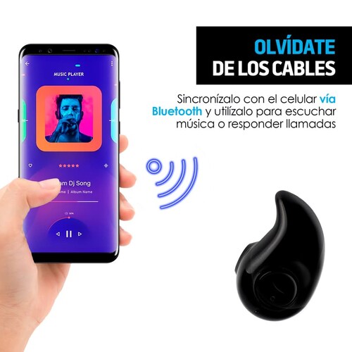 Redlemon Mini Manos Libres Bluetooth. Audífono y Micrófono tipo Chícharo
