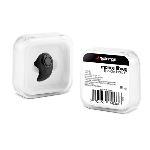 Redlemon Mini Manos Libres Bluetooth. Audífono y Micrófono tipo Chícharo