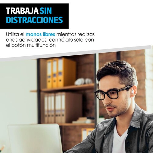 Redlemon Mini Manos Libres Bluetooth. Audífono y Micrófono tipo Chícharo