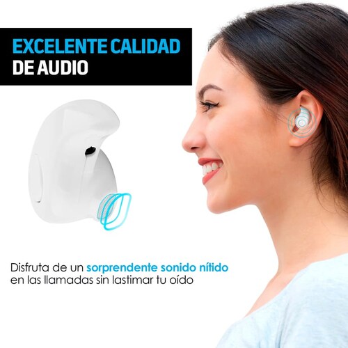 Redlemon Mini Manos Libres Bluetooth. Audífono y Micrófono tipo Chícharo