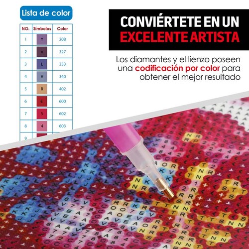 Diamond Painting Kit 5D 45x35 cms Incluye Accesorios Redlemon