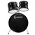 Bateria Acustica Musical Junior 5 Piezas Altura Ajustable Aro Negro 