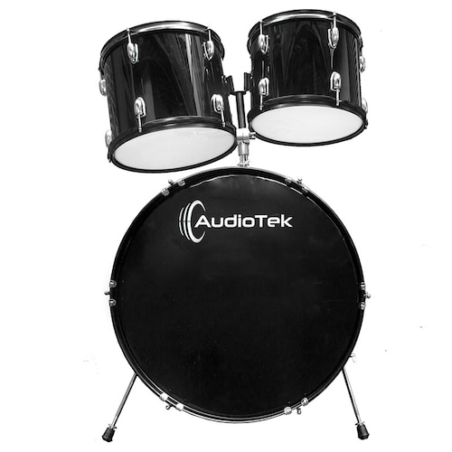 Bateria Musical 5 piezas Acustica Altura Ajustable Aro Negro .