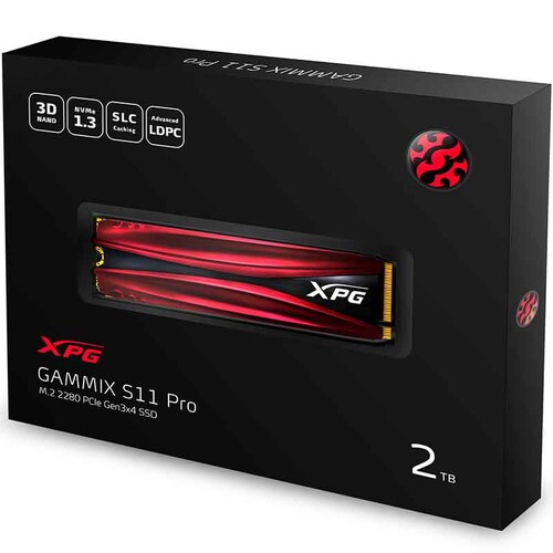 Unidad de Estado Solido SSD M.2 2TB XPG GAMMIX S11 Pro NVMe PCIe 3.0 3350/2900 MB/s AGAMMIXS11P-2TT- 