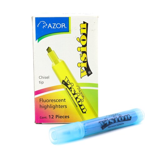 Marcatextos Vision Grueso Caja 12 Pzas Resaltador