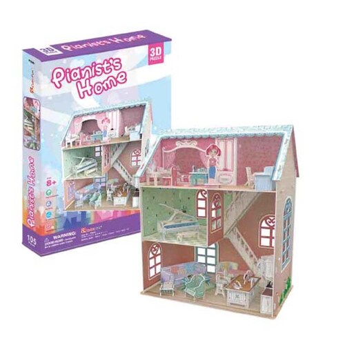 ROMPECABEZAS 3D DOLLHOUSE PIANIST HOME SERIE CASA DE MUÑECAS