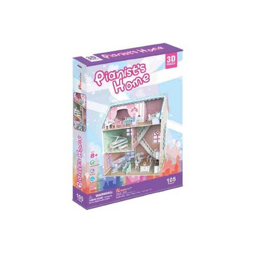 ROMPECABEZAS 3D DOLLHOUSE PIANIST HOME SERIE CASA DE MUÑECAS