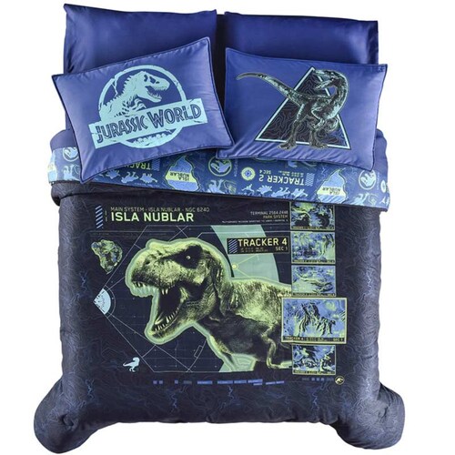 Edredon Doble Vista Jurassic World Track Matrimonial de Vianney