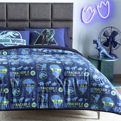 Edredon Doble Vista Jurassic World Track Matrimonial de Vianney