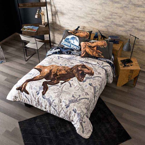 Edredon Doble Vista Jurassic World Adventure Matrimonial de Vianney