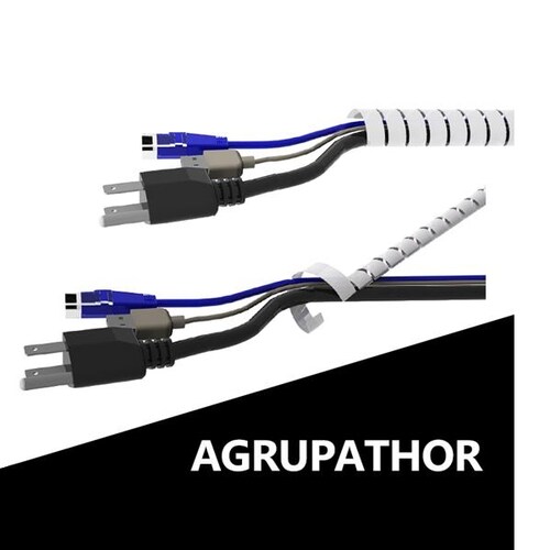 ESPIRAL PARA CABLES 24MM THORSMAN COLOR NEGRO 3 BOLSAS DE 10MTS C/U 4700-06272.