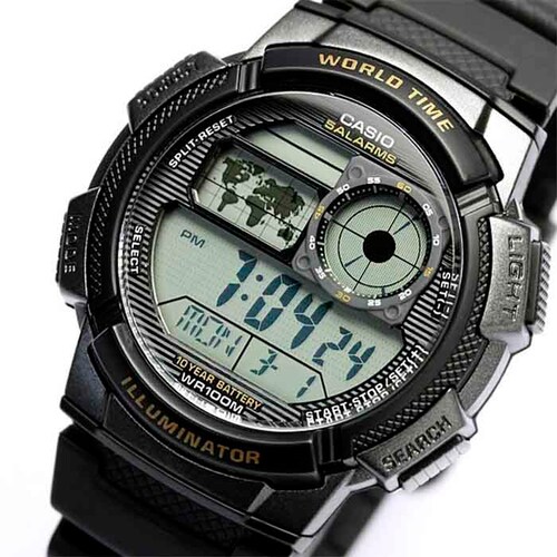 Reloj CASIO Hombre WORLD TIME Negro