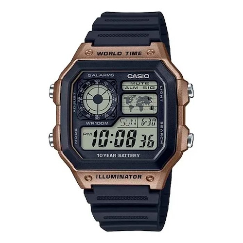 Reloj CASIO  Hombre WORLD TIME Dorado