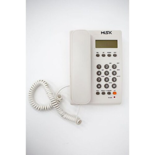 Teléfono Alambrico MISIK MT883W Blanco Identificador de llamadas