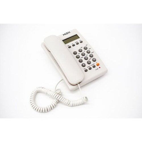 Teléfono Alambrico MISIK MT883W Blanco Identificador de llamadas