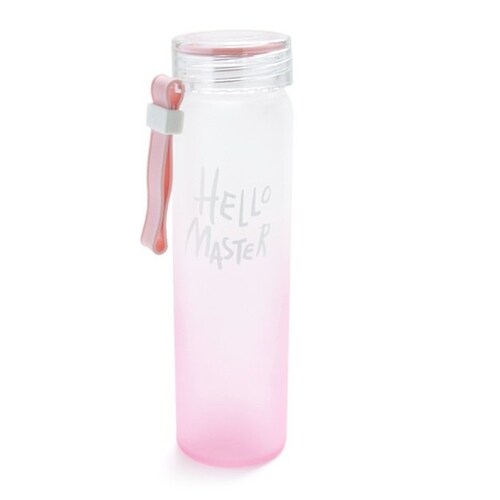 Botella Termo Sellingo Cristal Glass Multicolor Rosa Edición Limitada