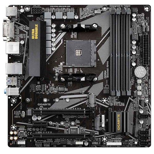 Tarjeta Madre GIGABYTE B550M DS3H AMD AM4 Micro ATX 