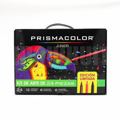 Kit Arte Plumon Pincel+Plumon Bala+Colores Prismacolor