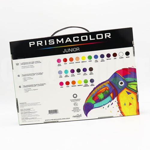 Kit Arte Plumon Pincel+Plumon Bala+Colores Prismacolor